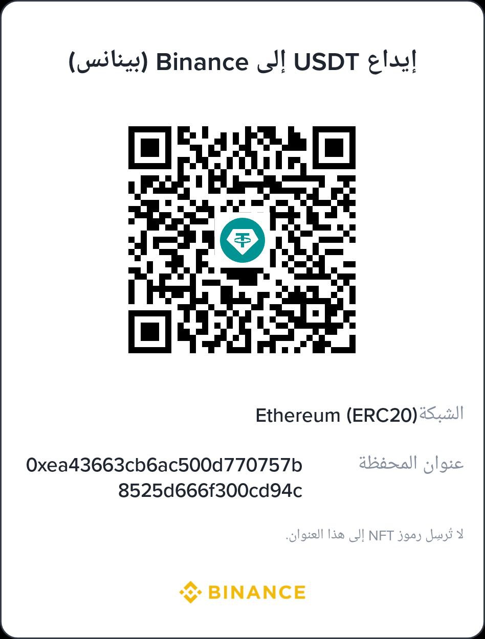 Hamoda’s USDT deposit QR code for Ethereum (ERC20)